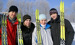 молодые лыжники Полысаева